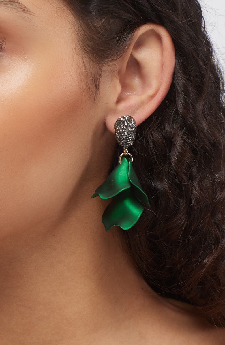 Panacea Crystal Petal Drop Earings, Alternate, color,