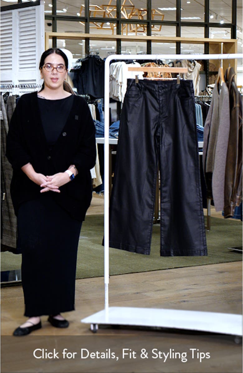 Meg Coated High Rise Wide Leg Jeans, sales video thumbnail