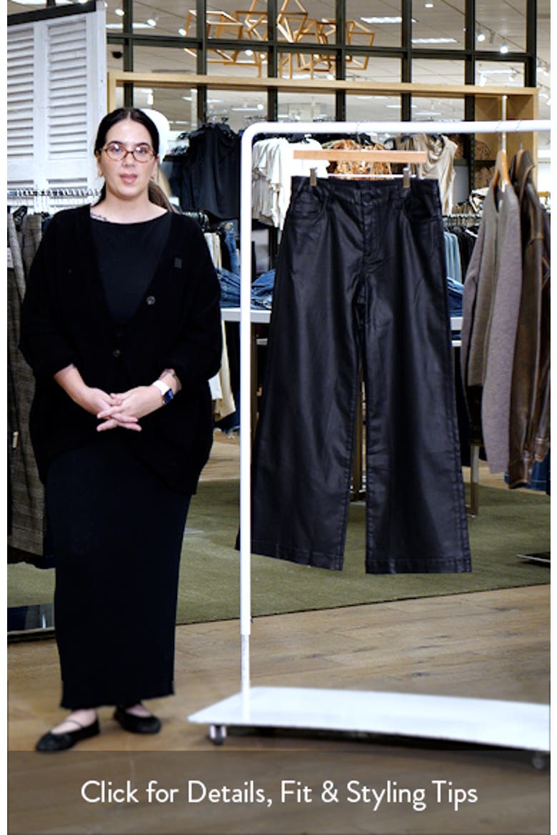 Meg Coated High Rise Wide Leg Jeans video