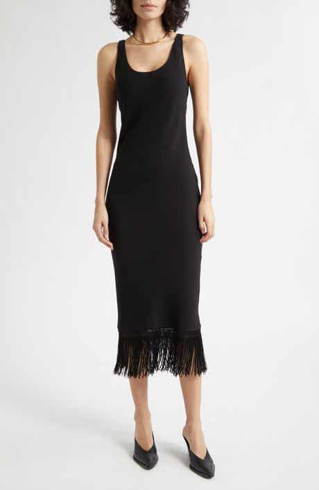 Bianca Fringe Hem Midi Dress