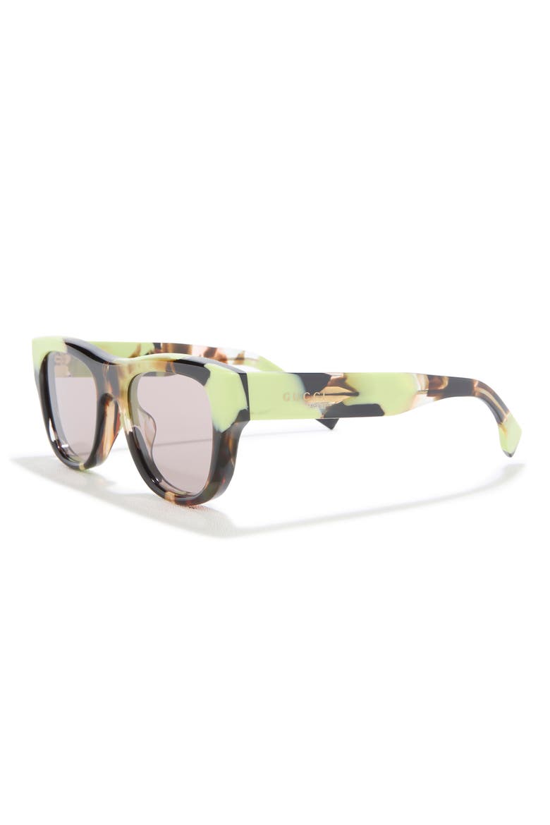 51mm Square Sunglasses, Alternate, color, HAVANA HAVANA BROWN