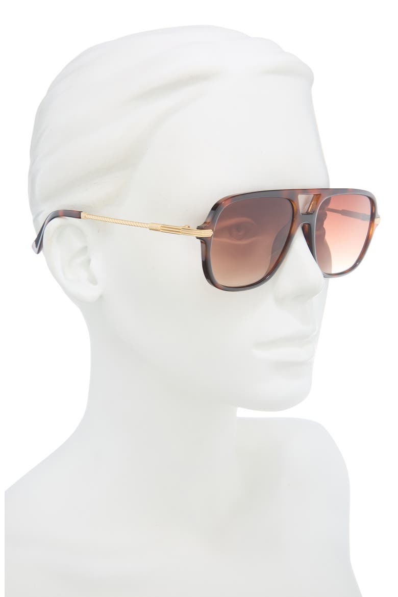 Aviator Sunglasses, Alternate, color, TORTOISE