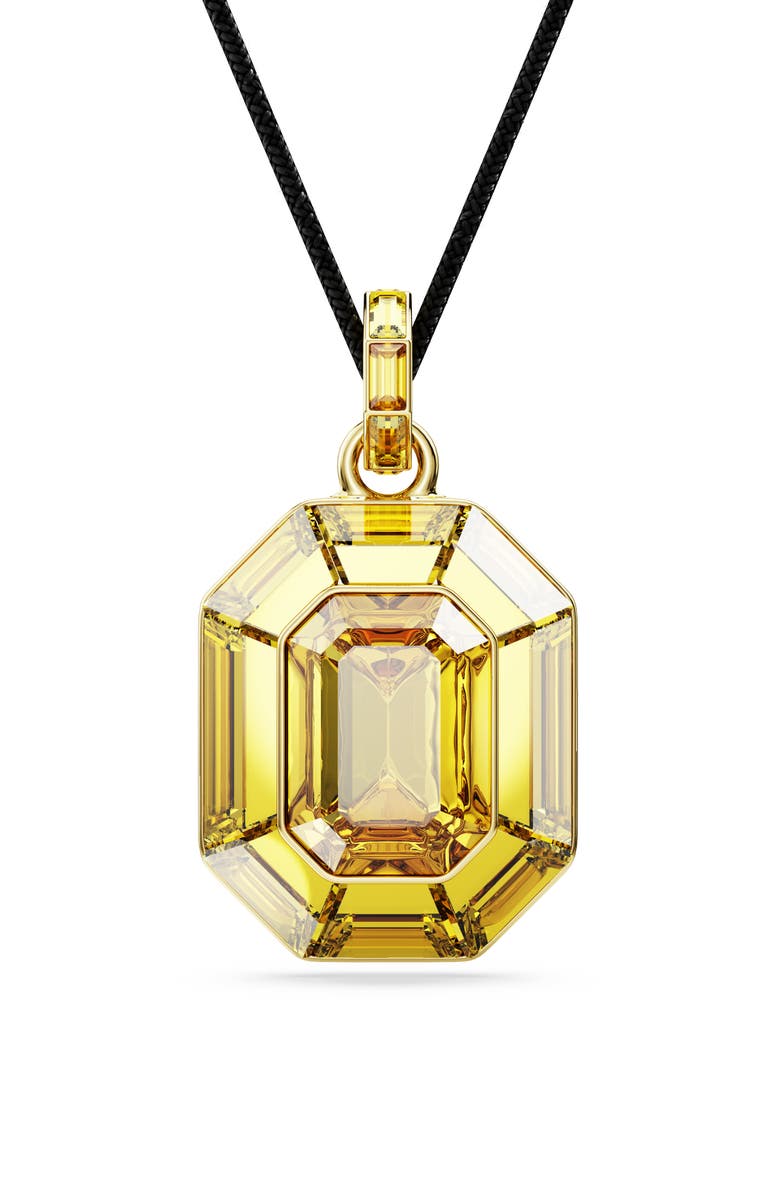 Swarovski Lucent Crystal Pendant Necklace, Alternate, color, Yellow