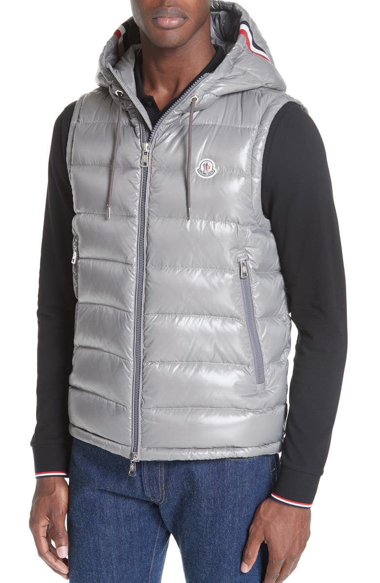 Moncler Lanoux Down Hooded Vest, Alternate, color,