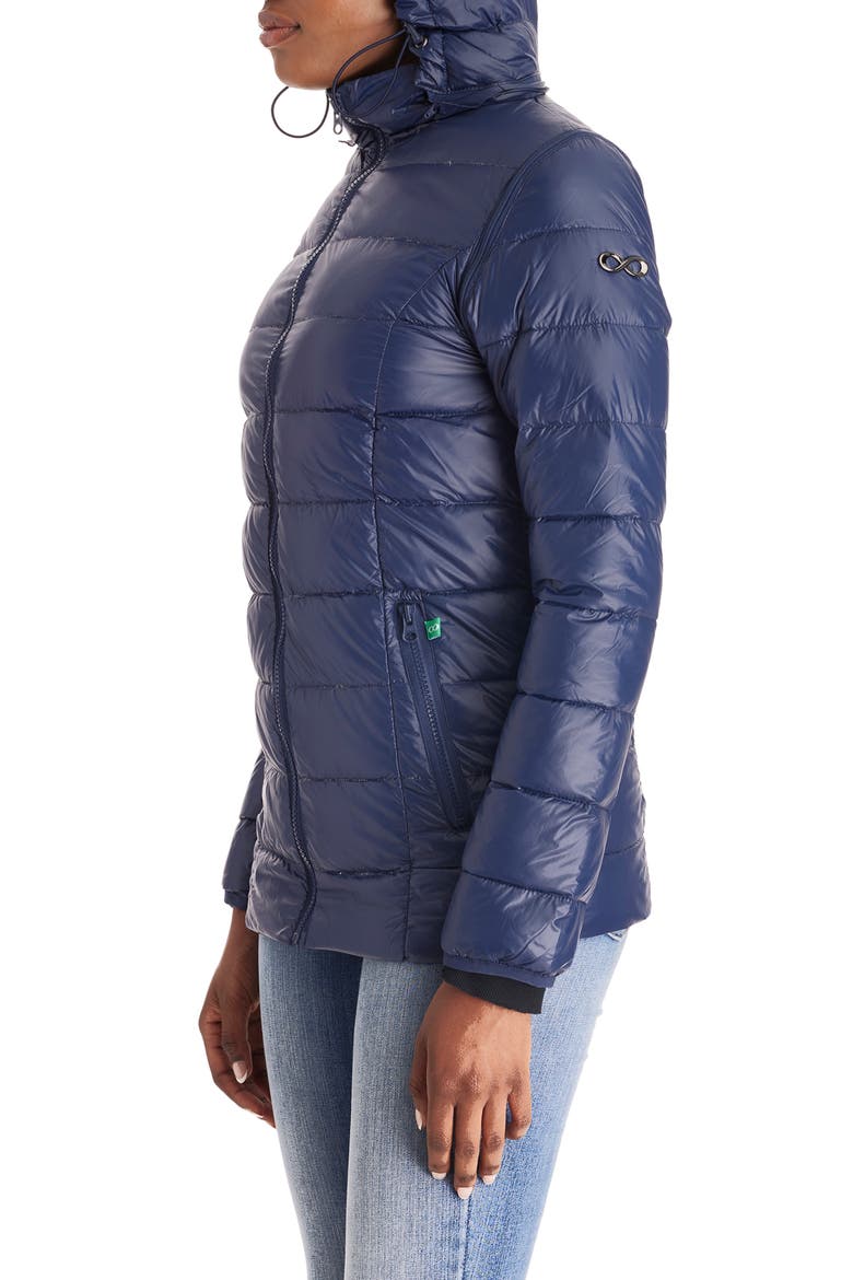 Lightweight Puffer Convertible 3-in-1 Maternity Jacket, Alternate, color, NAVY