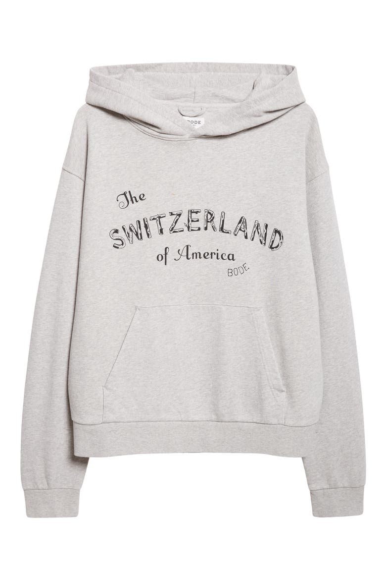 Campground Cotton Graphic Hoodie, Alternate, color, GREY