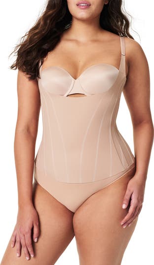 SPANX ASSETS Shapewear Slip A Vita Alta Senza Cuciture: Modellante Ultra Resistente, Nudo, Taglia XL, Per Pancia E Glutei