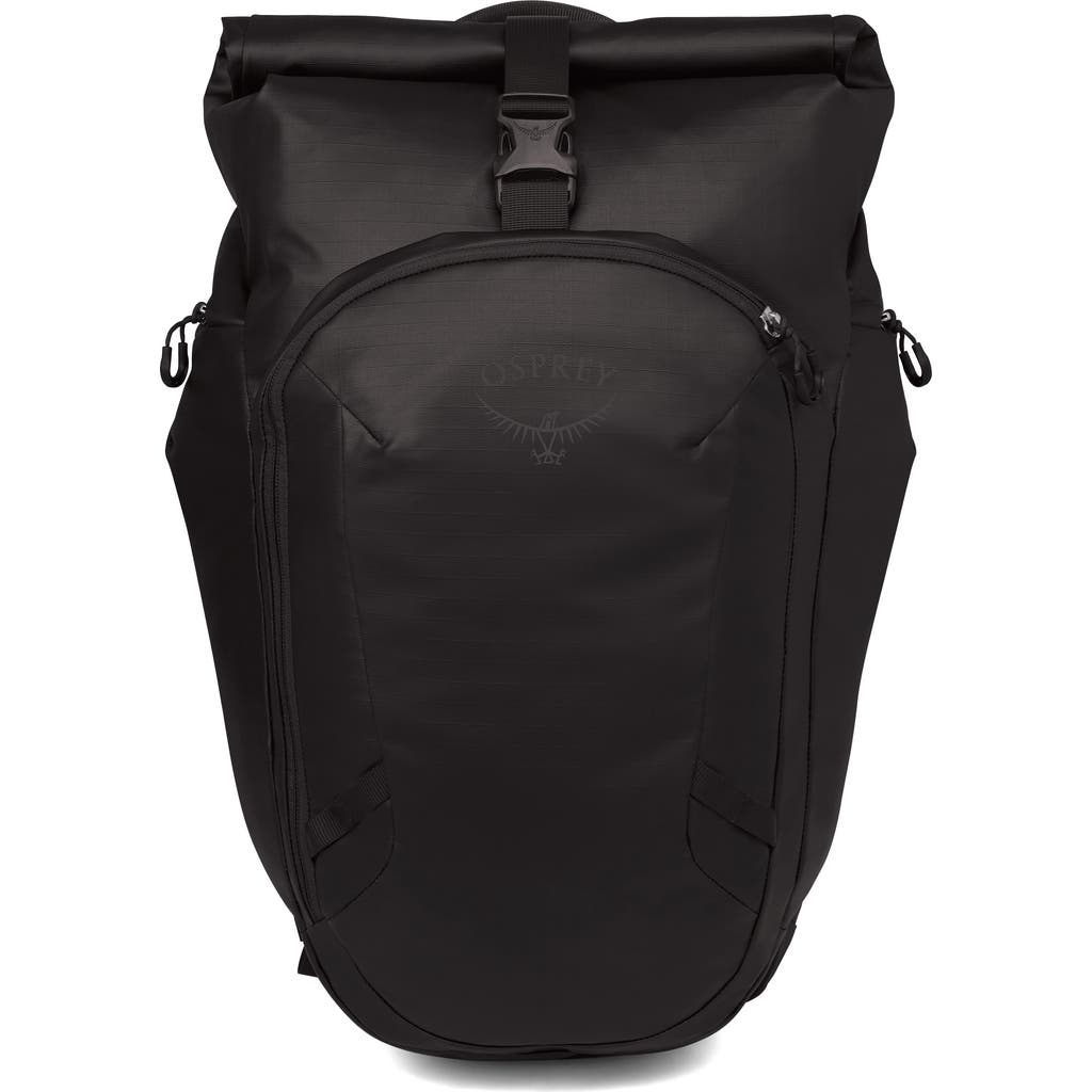 Osprey Transporter 30-liter Roll Top Backpack In Raven Black/black