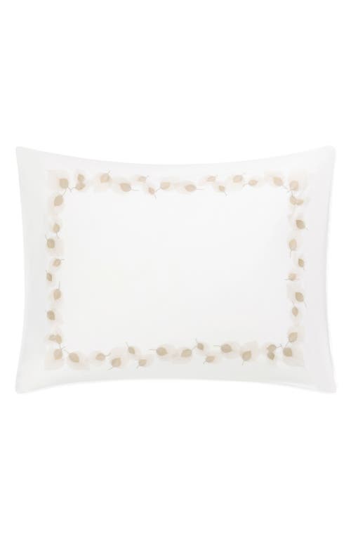 Matouk Feather Embroidered Pillow Sham