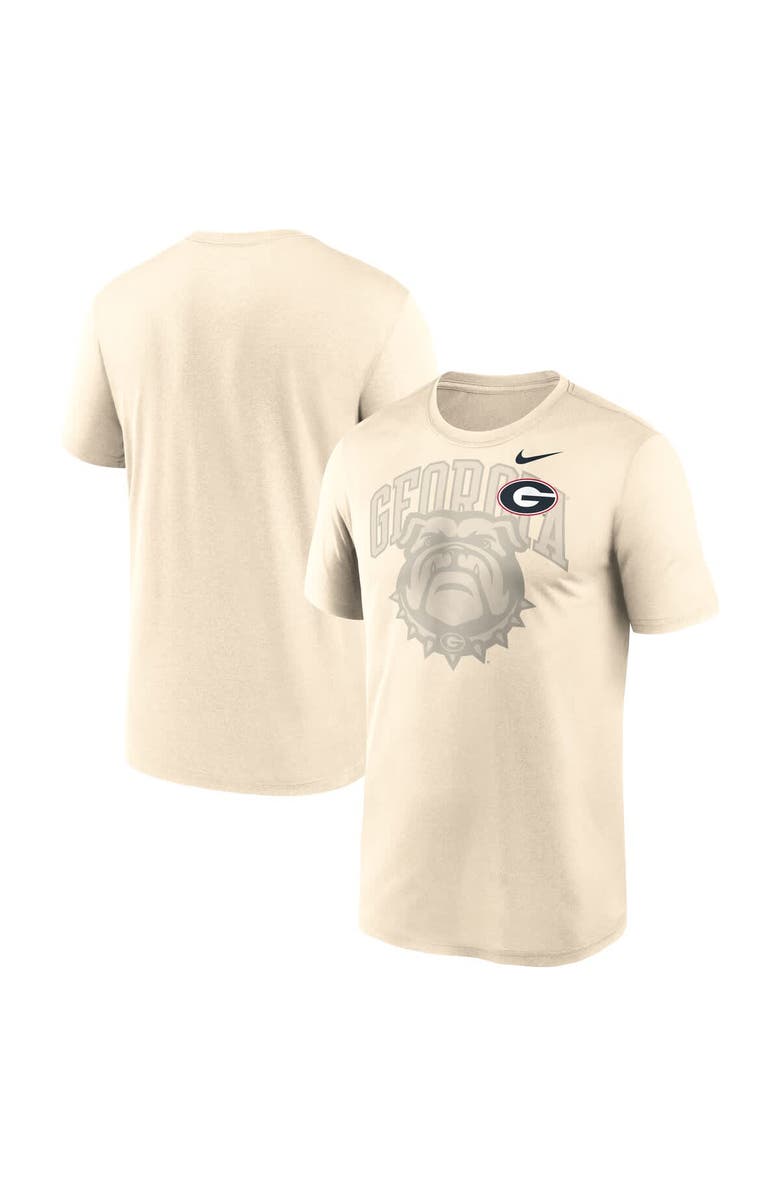 Nike Men's Nike Natural Georgia Bulldogs Campus Shadow Legend Performance T-Shirt, Alternate, color, Natural