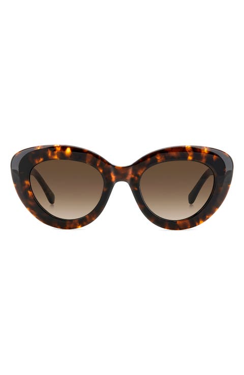 capri 50mm gradient cat eye sunglasses