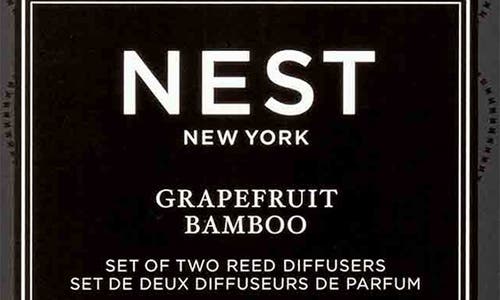 Nest New York Grapefruit & Bamboo Reed Diffuser Duo (nordstrom Exclusive) $124 Value In Transparent