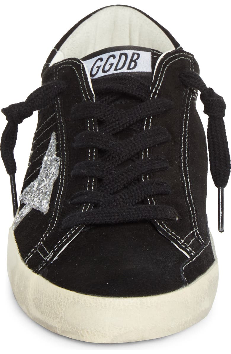 Golden Goose Super-Star Low Top Sneaker, Alternate, color, Black/ Silver