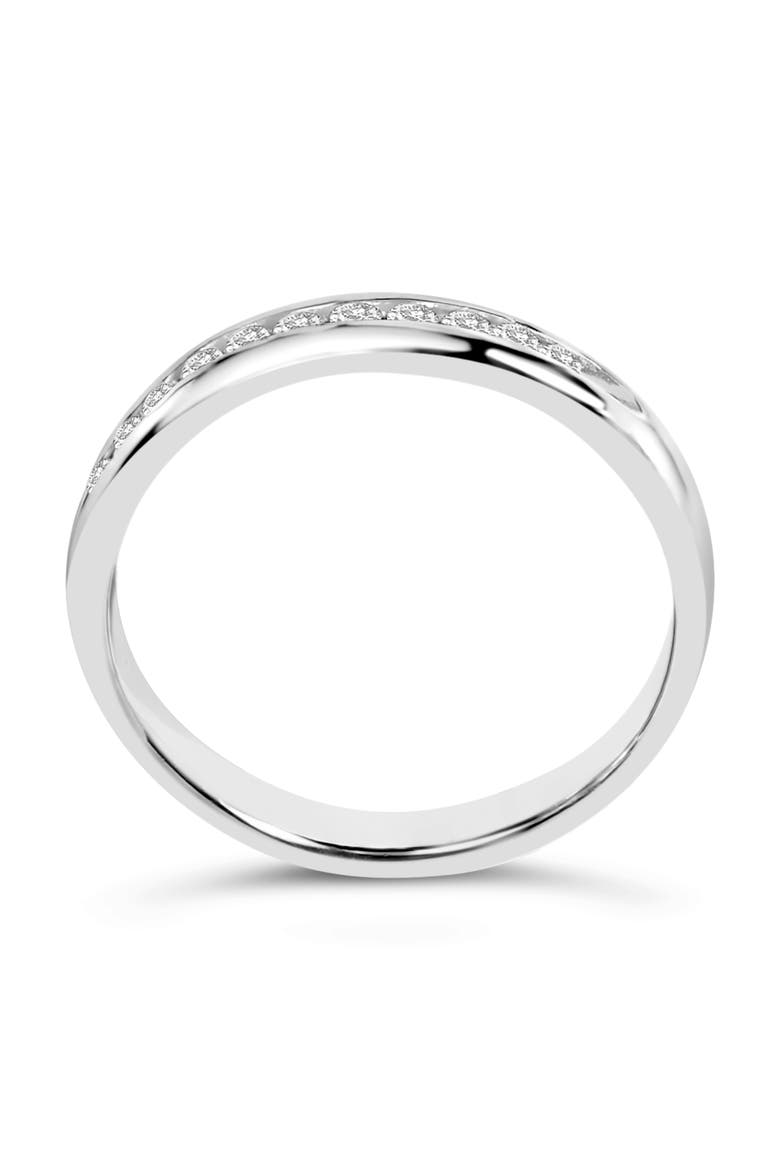 18K Gold 1/4 Ctw Diamond Classic 11 Stone Wedding Band Ring, Alternate, color, White Gold