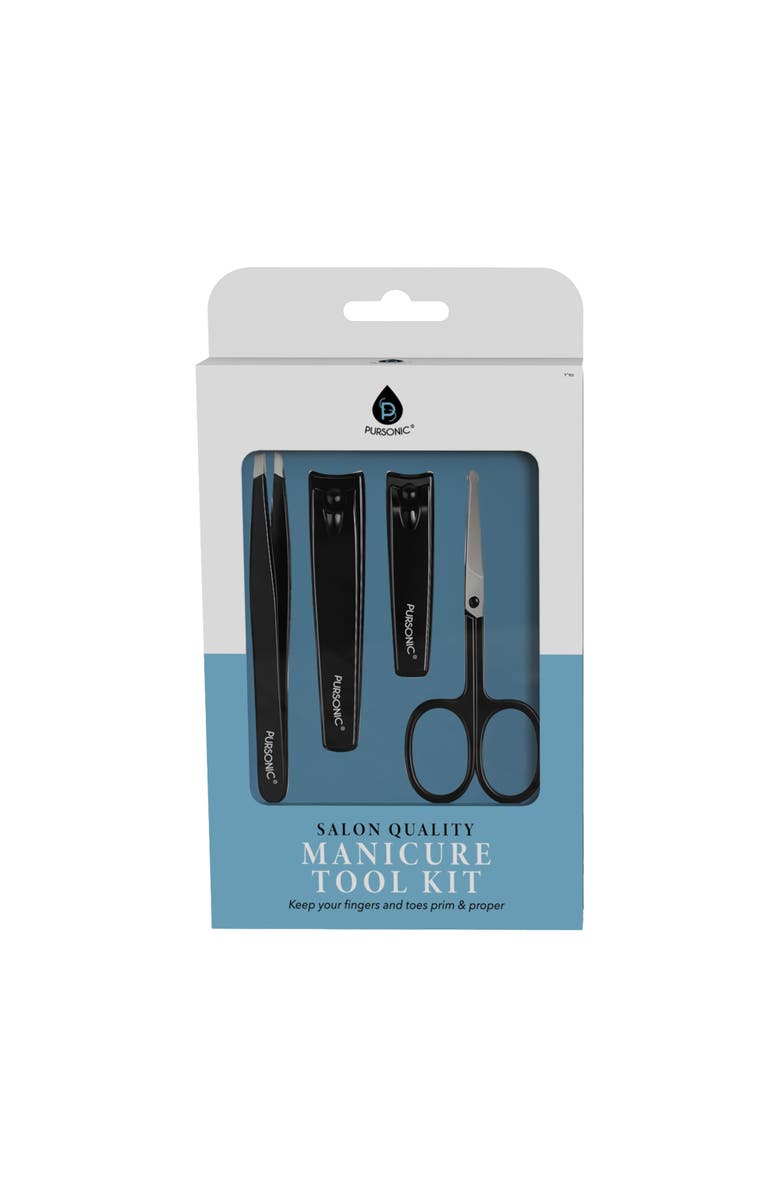PURSONIC Salon Quality Manicure Tool Kit, Main, color, Silver