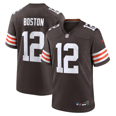 Men's Nike Denzel Boston Brown Cleveland Browns Game Jersey