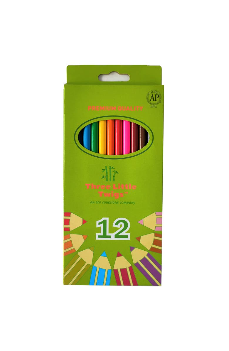 Three Little Twigs Colored Pencil Set, Alternate, color, Multicolored