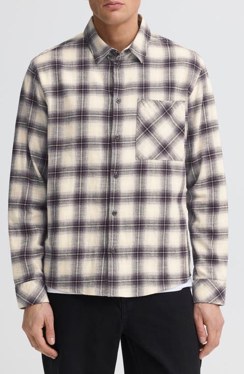 Tavish Plaid Flannel Button-Up Shirt
