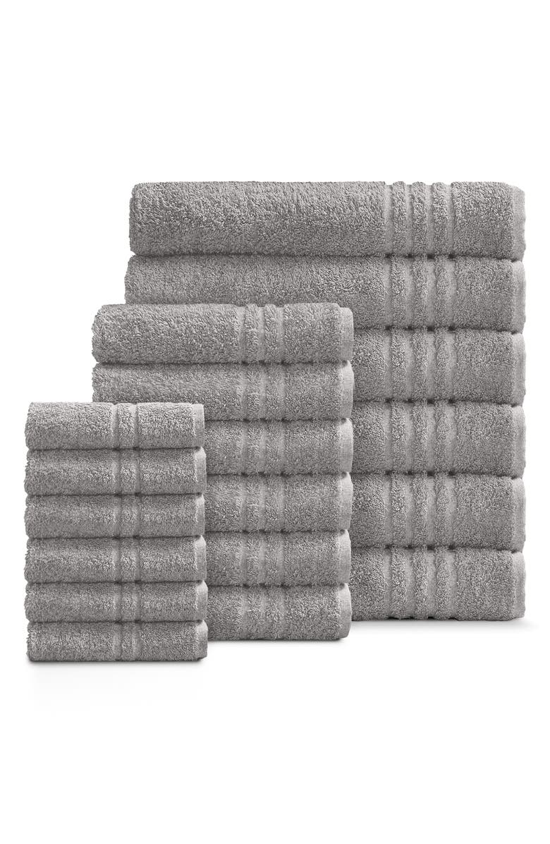 ELLA JAYNE HOME Solid Cotton 18-Piece Towel Set, Main, color,