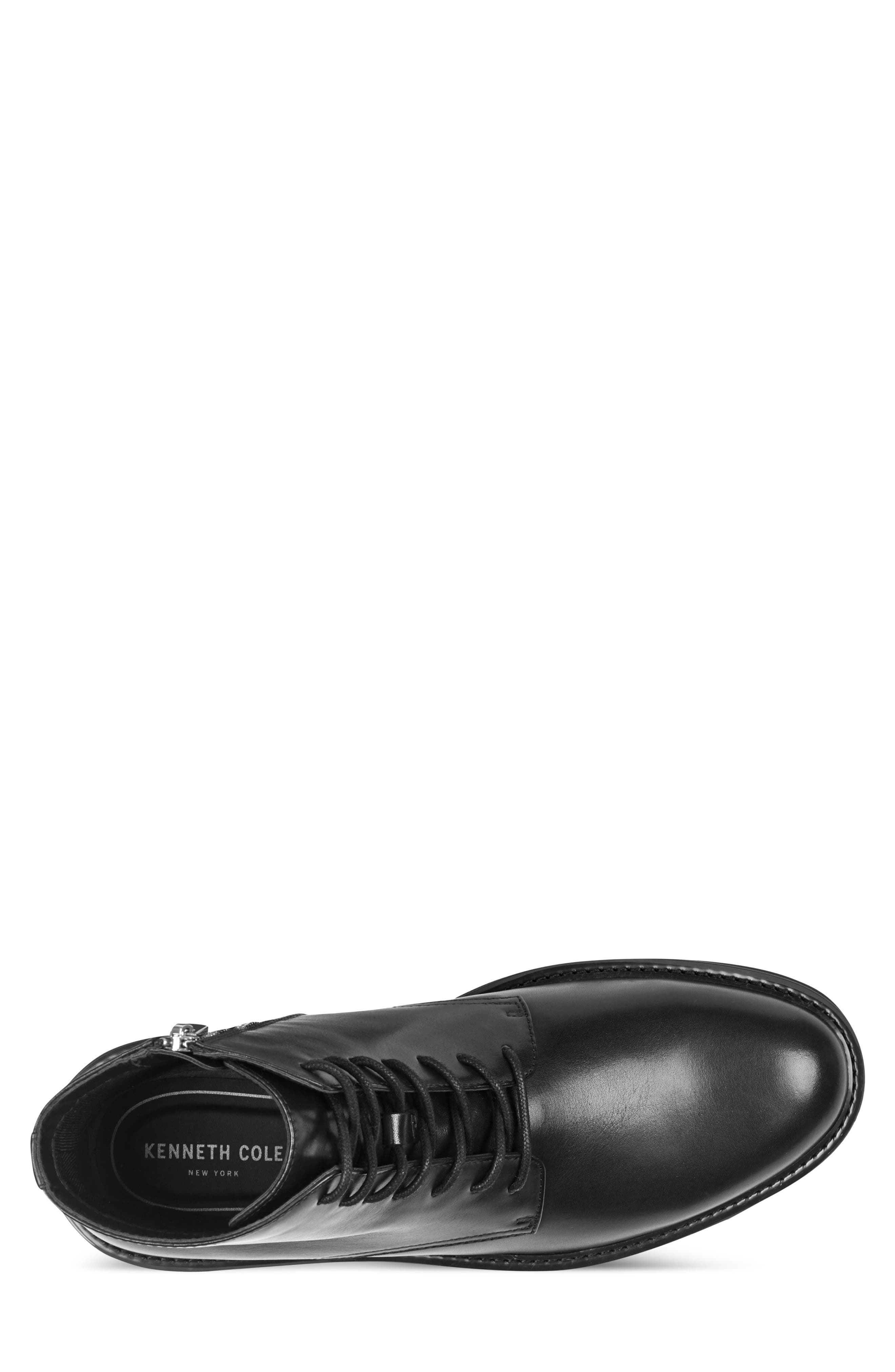 Dismon Leather Boot, Alternate, color, BLACK NAPPA LEATHER