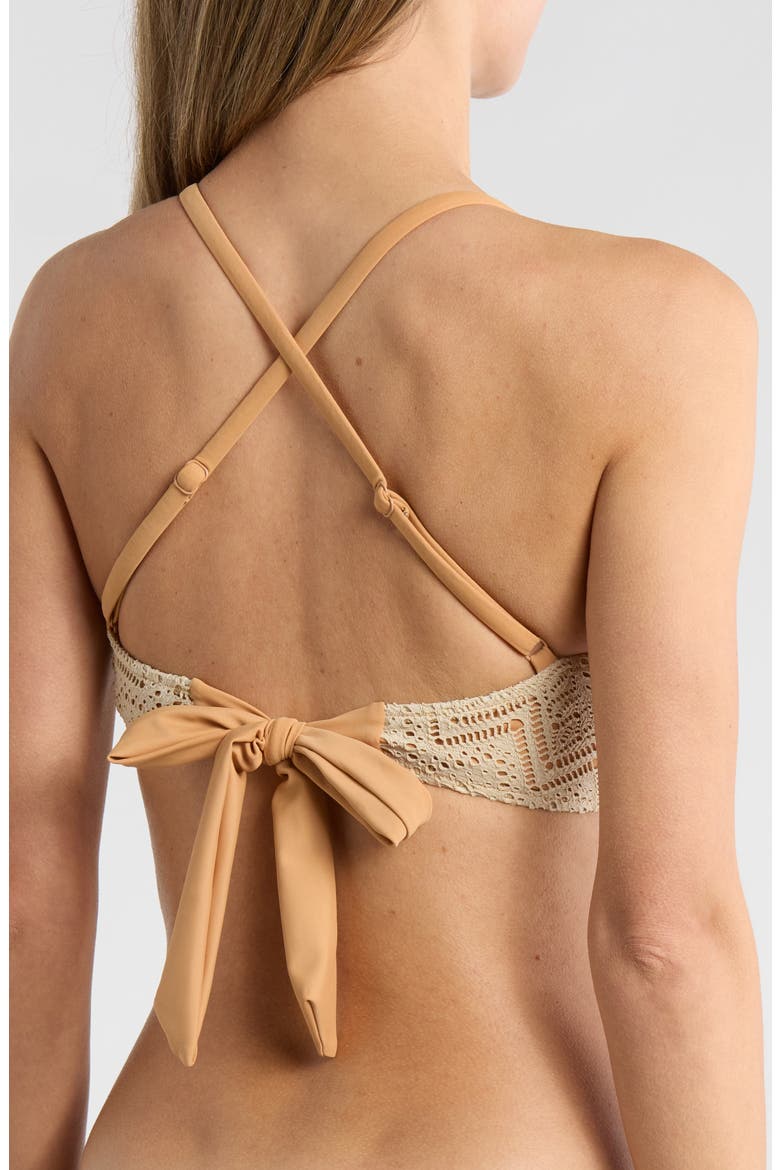Misty Crop Bikini Top, Alternate, color, SAND