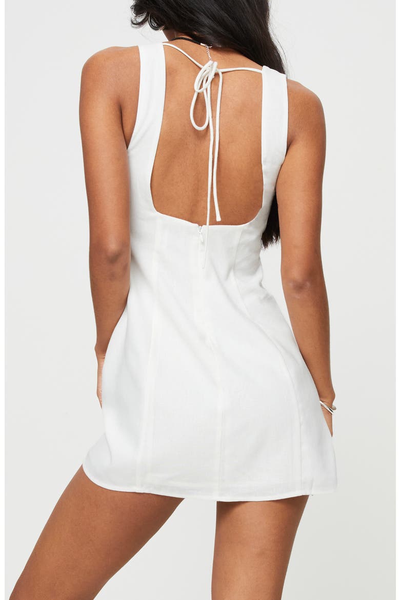 Athina A-Line Minidress, Alternate, color, WHITE