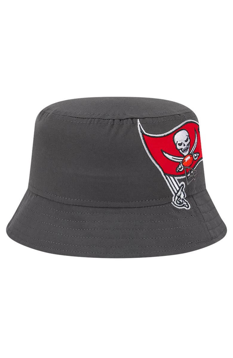 New Era Men's New Era Pewter Tampa Bay Buccaneers Helmet Bucket Hat, Alternate, color, 