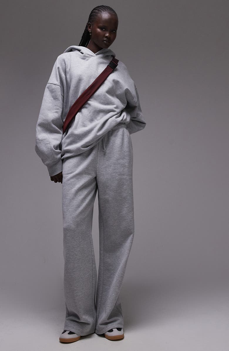 Topshop Straight Leg Sweatpants, Main, color, Grey