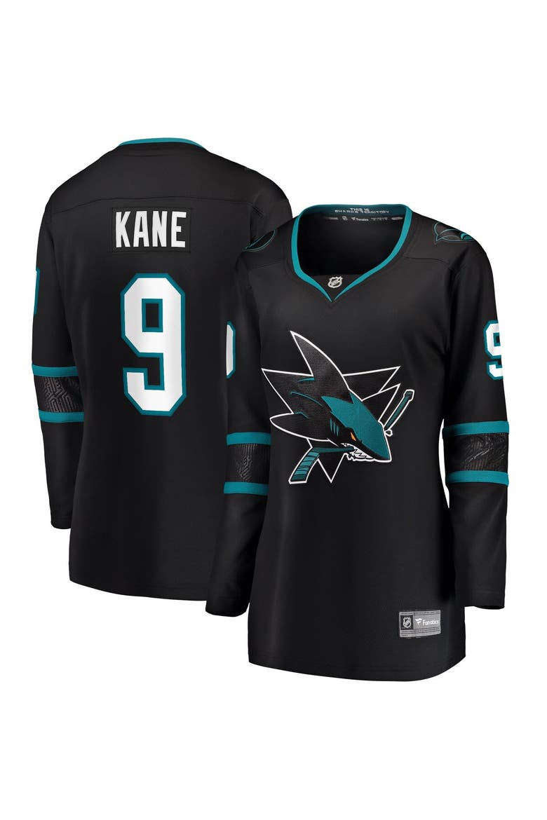 Women's Fanatics Branded Evander Kane Black San Jose Sharks Alternate Premier Breakaway Jersey, Alternate, color, Black