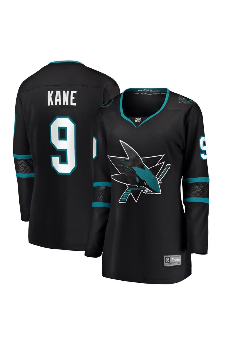FANATICS Women's Fanatics Branded Evander Kane Black San Jose Sharks Alternate Premier Breakaway Jersey, Alternate, color, 