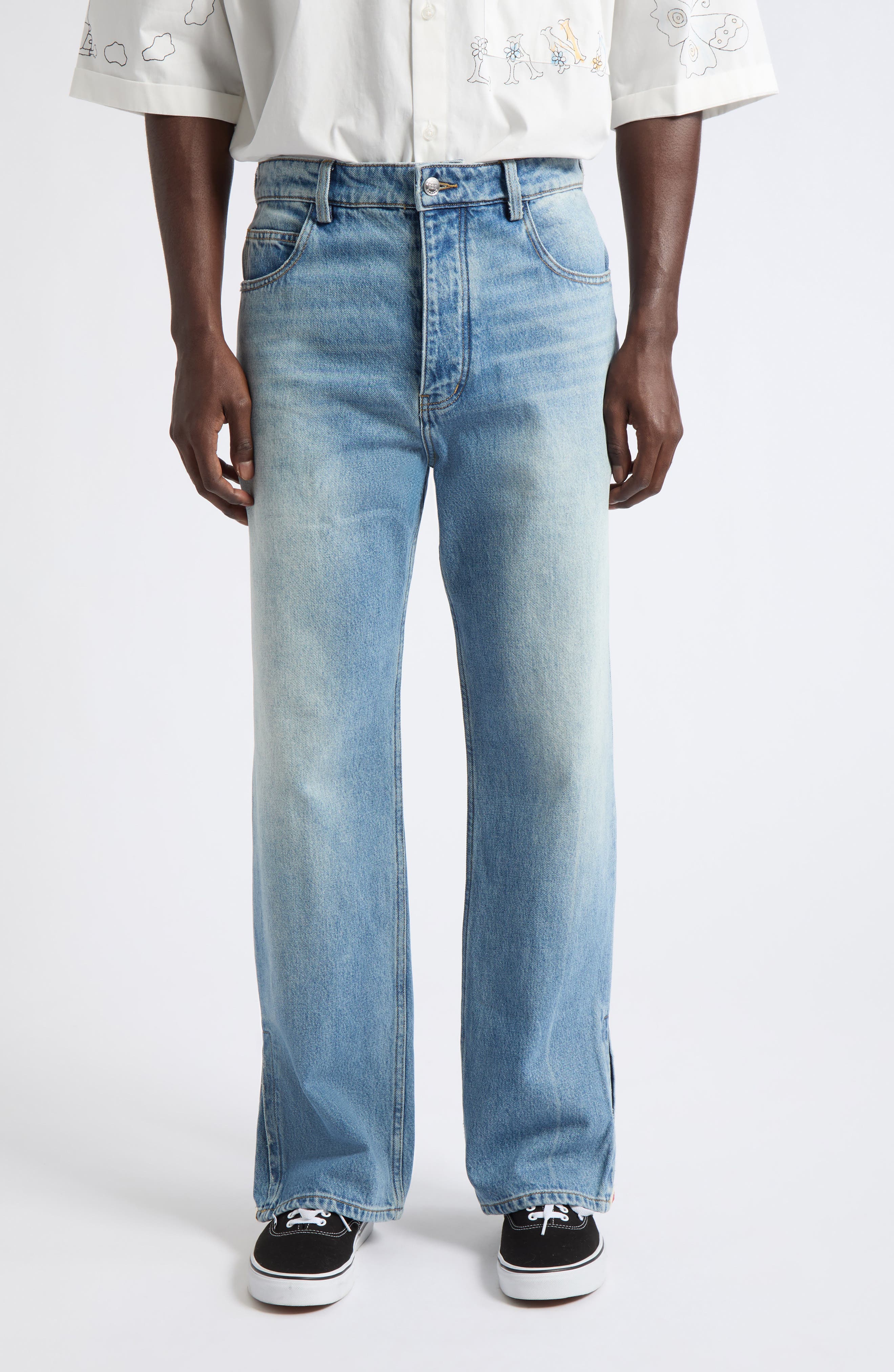 selected LIGHT INDIGO WASH DENIM