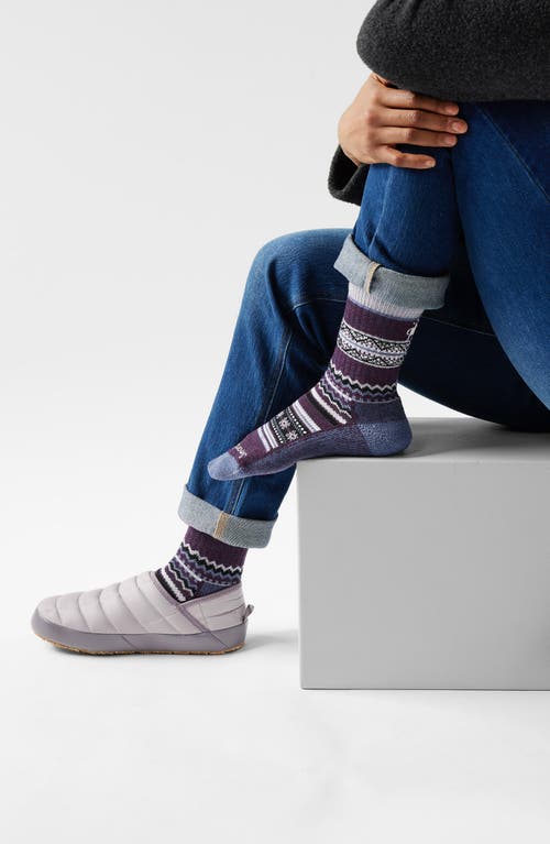 Smartwool Everyday Cozy Snowed In Merino Wool Blend Crew Socks In Multi