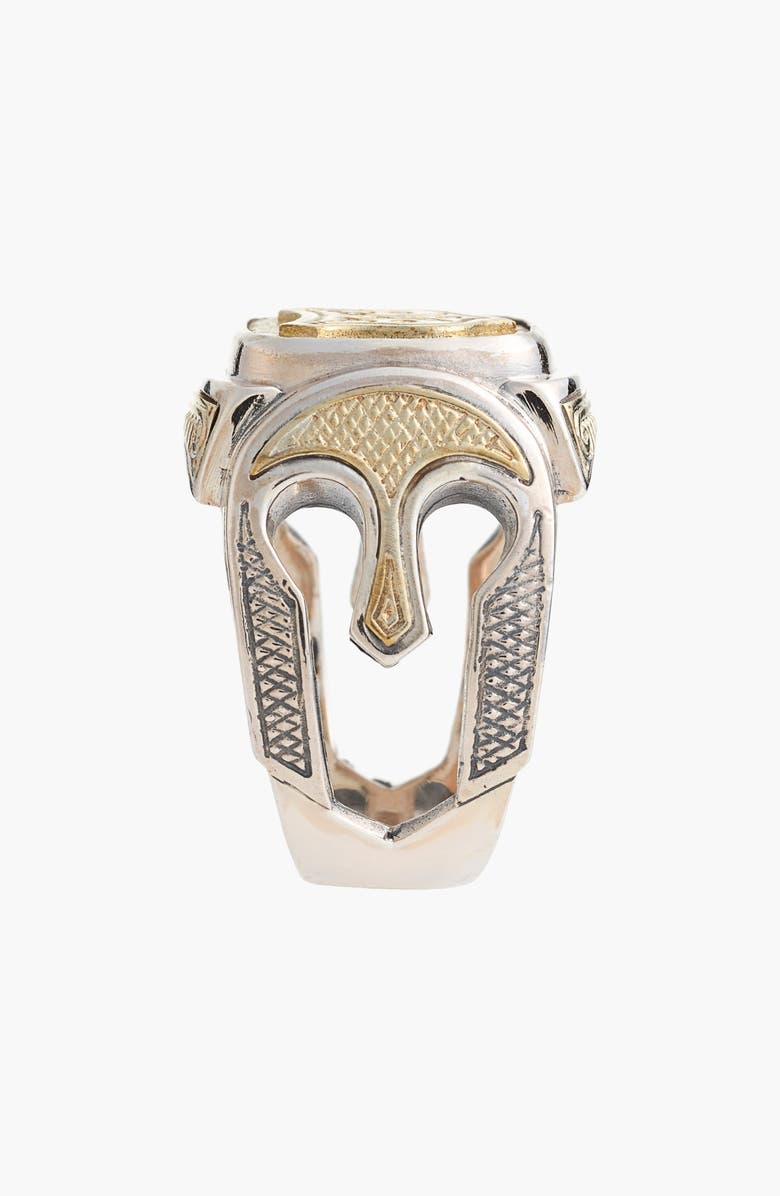 Konstantino 'Byzantium' Two-Tone Rectangle Shield Ring, Alternate, color, 