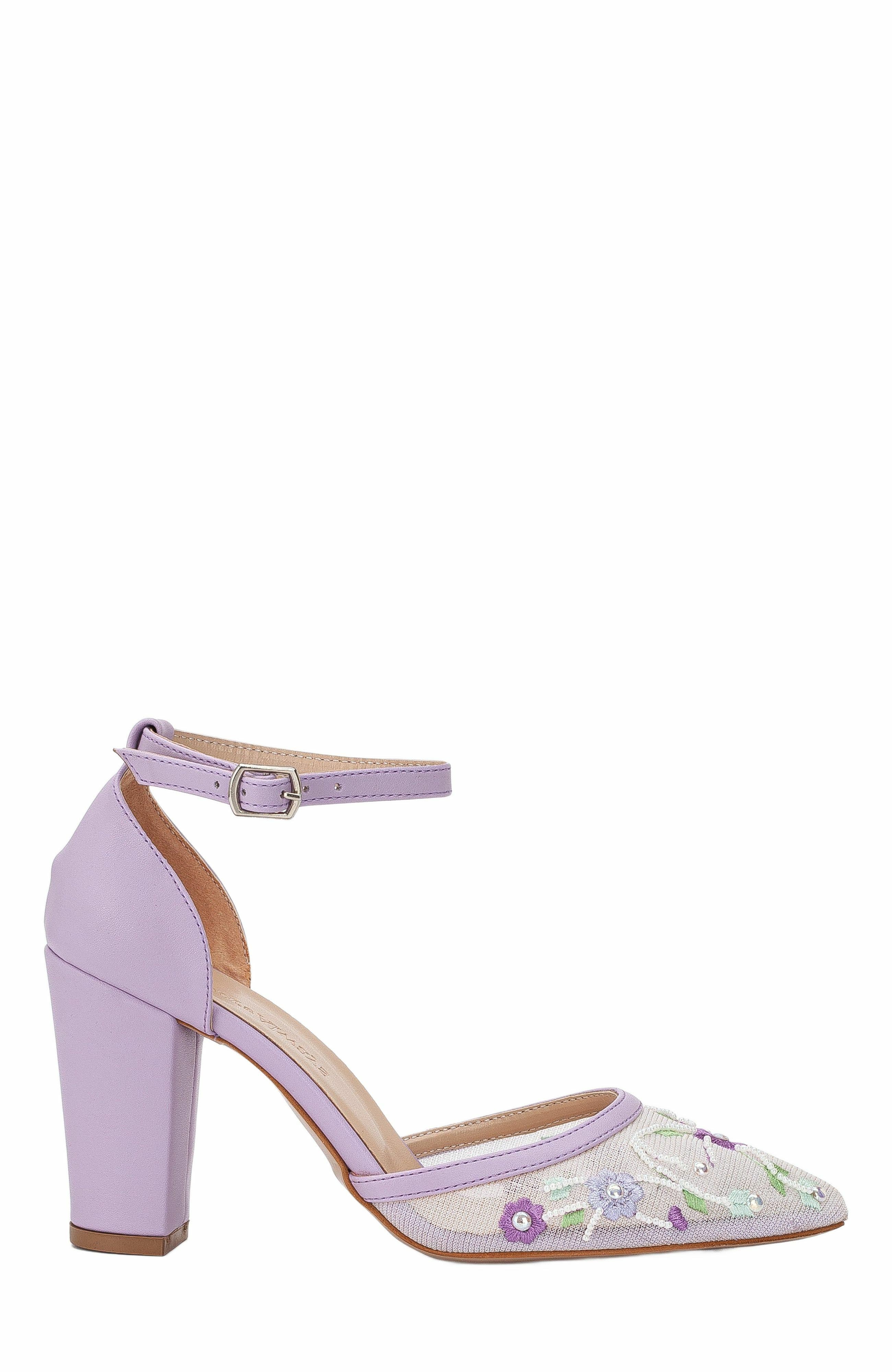 Forever & Always Shoes Lorraine Floral Lace High Heels, Main, color, 