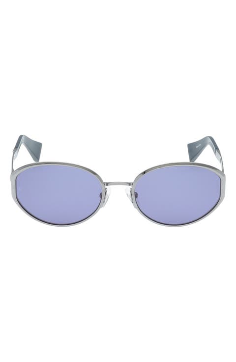 55mm Oval Sunglasses
