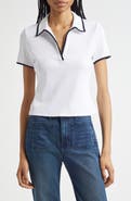 Veronica Beard Kearney Stretch Cotton Top