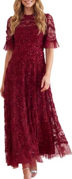 Needle & Thread Lily Bloom Embroidered Dress