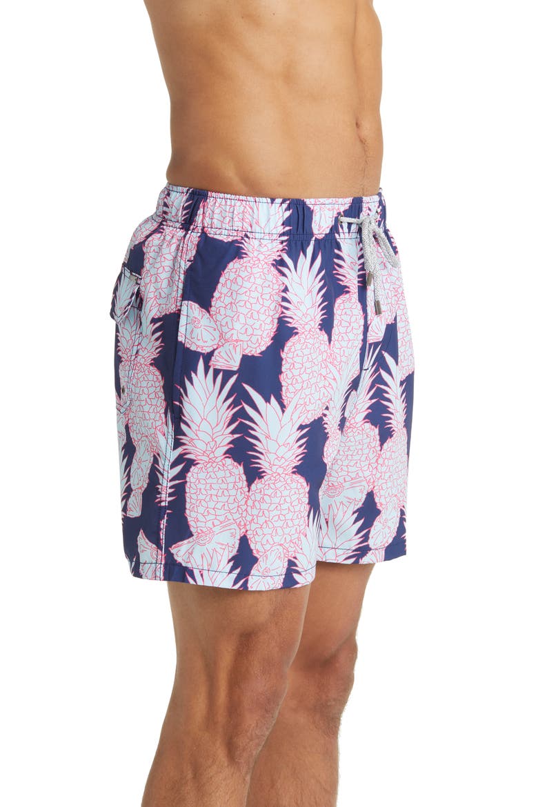 Stretch Swim Trunks, Alternate, color, NAVY