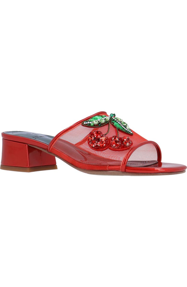 J. Reneé Cherry Slide Sandal, Main, color, Red/ Green