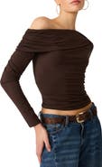 Steve Madden Ryder Off the Shoulder Knit Top
