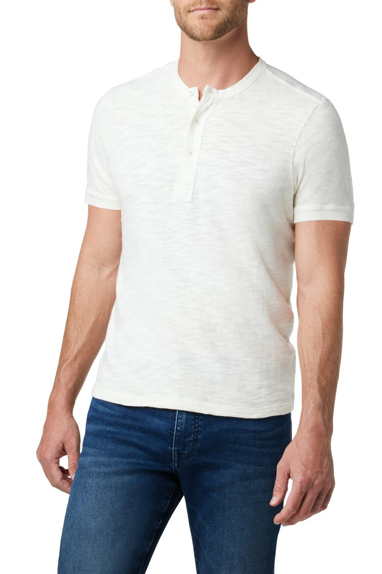 Milo Short Sleeve Utility Henley, Main, color, CHALK