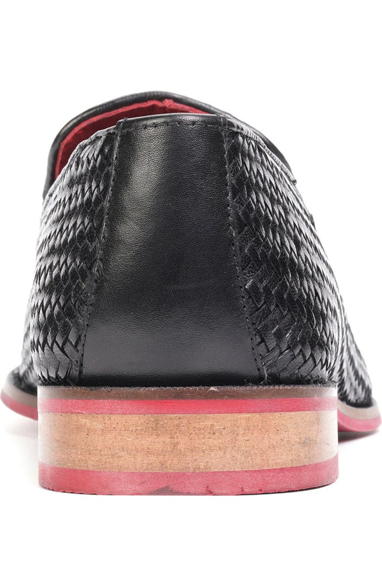 CARLOS SANTANA Gibson Weave Loafer, Alternate, color, Black