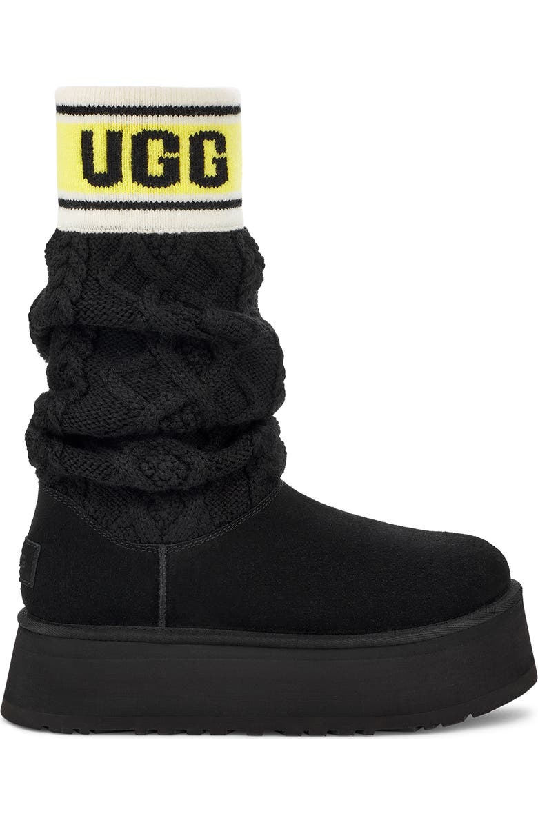 UGG<sup>®</sup> Classic Sweater Letter Boot, Alternate, color,