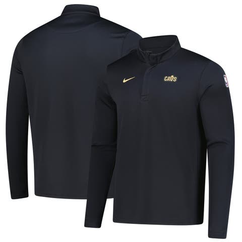Men's Nike Black Cleveland Cavaliers 2025/26 Authentic Coaches Quarter-Zip Dri-Fit Top