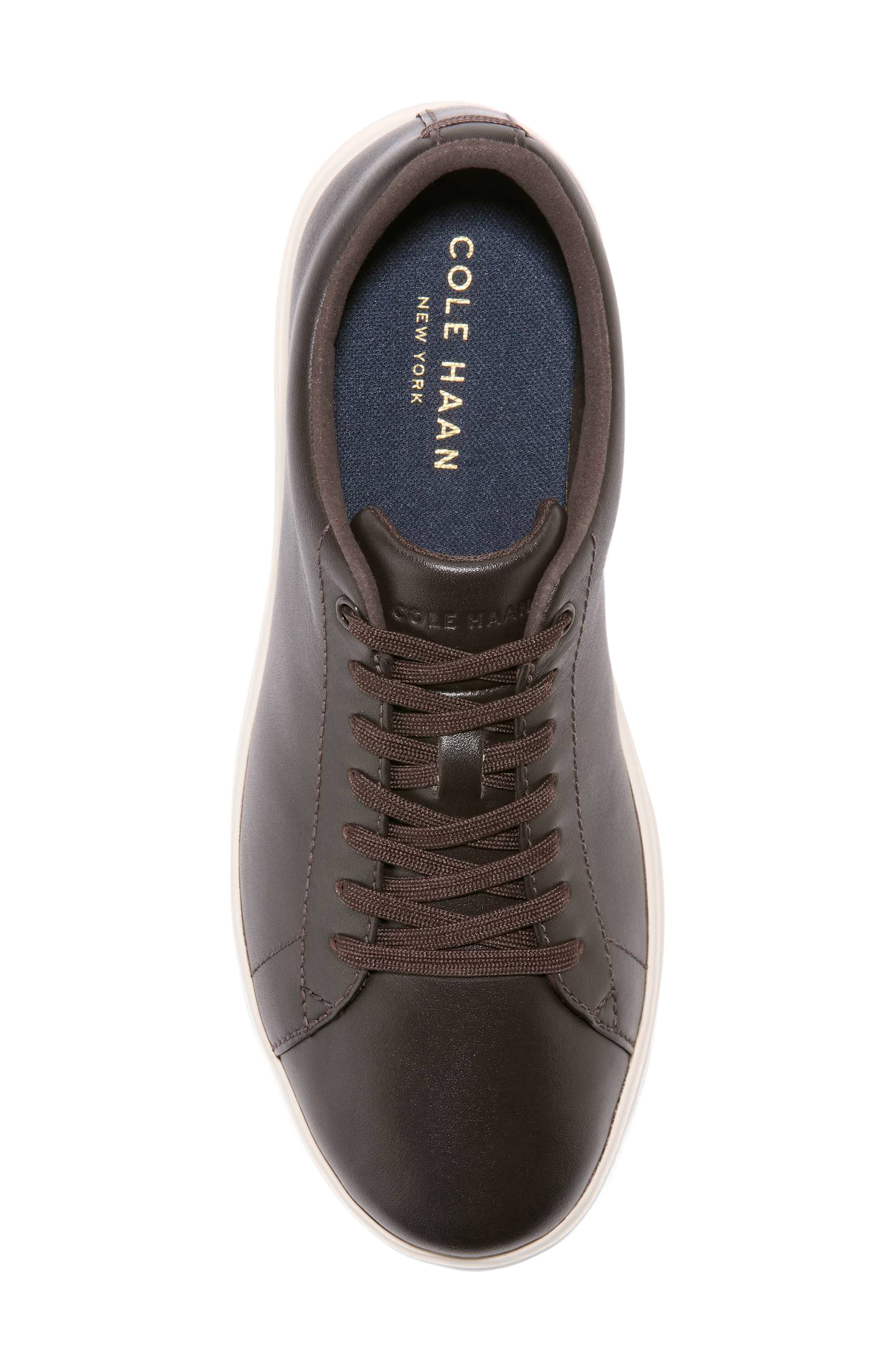 Grand Crosscourt Sneaker, Alternate, color, DARK CHOCOLATE LEATHER
