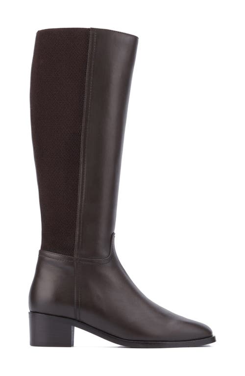 Aquatalia Ricarda Weatherproof Knee High Boot In Brown