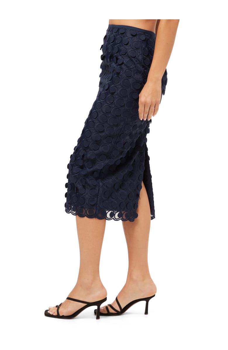 Trina Turk Dita 2 Embroidered Midi Skirt, Alternate, color, Ink