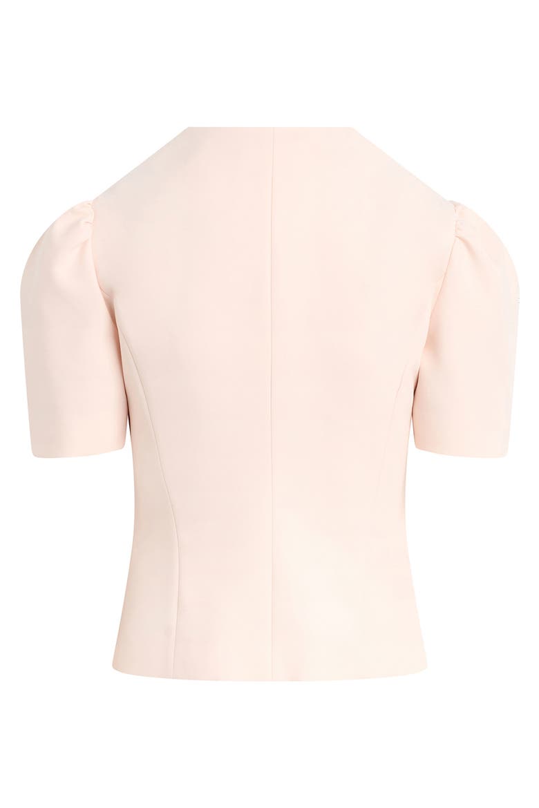The Pardon Bow Detail Short Sleeve Jacket, Alternate, color, BLUSH PINK