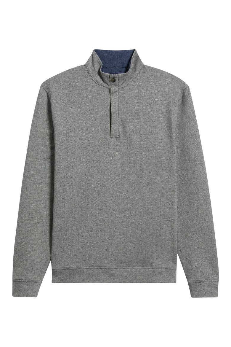 Rubin Herringbone Quarter Zip, Alternate, color, CHARCOAL