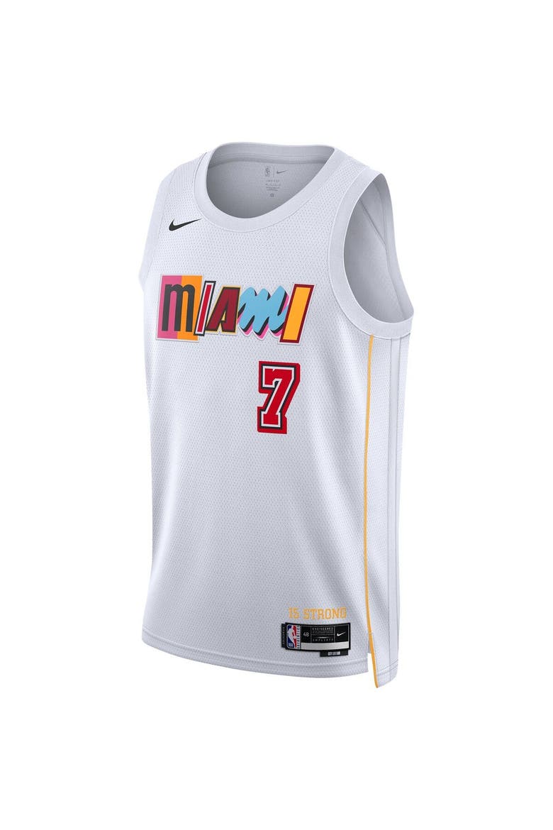 Unisex Nike Kyle Lowry White Miami Heat 2022/23 Swingman Jersey - City Edition, Alternate, color, White